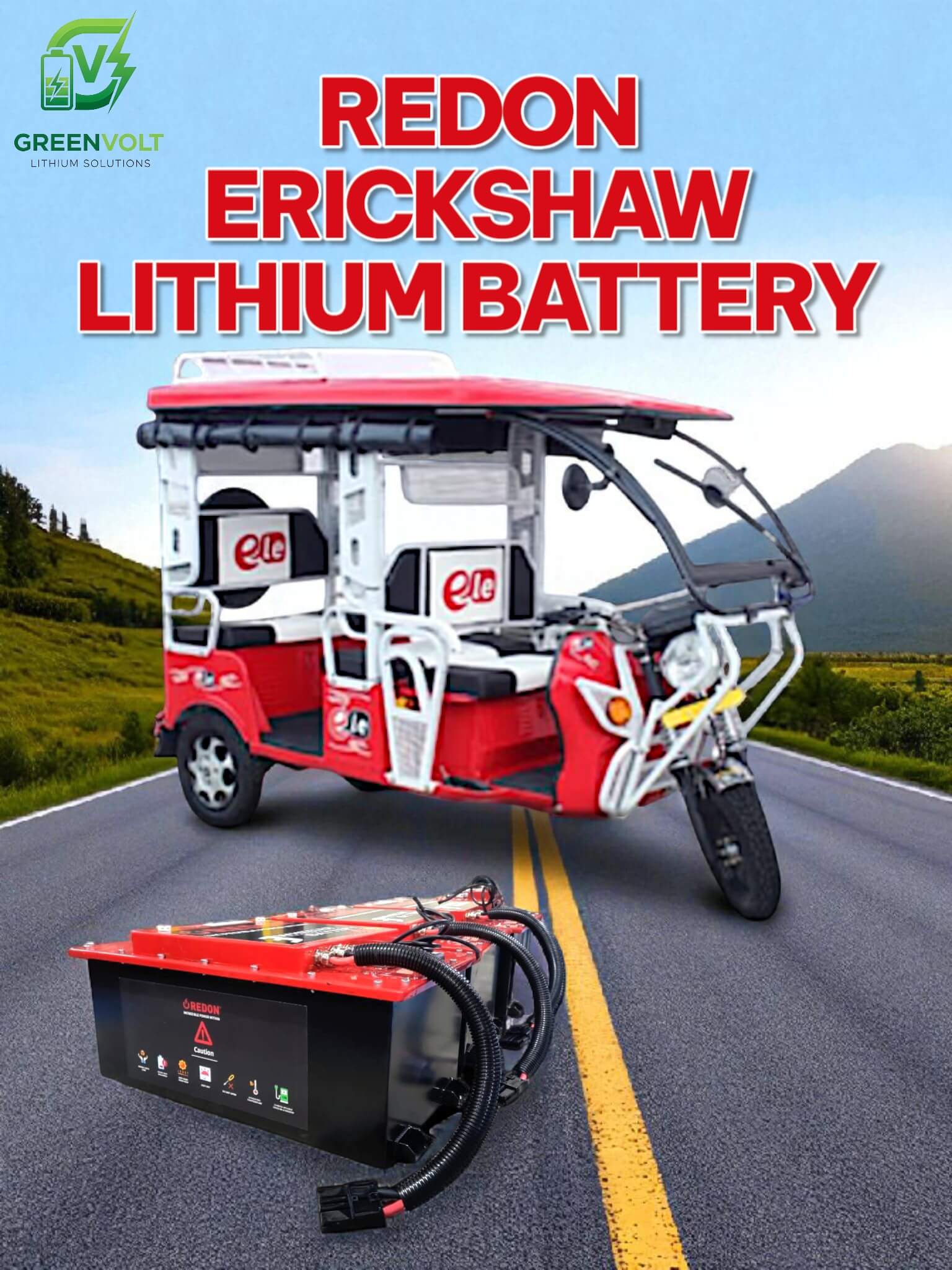 Greenvolt solar lithium battery for renewable energy storage